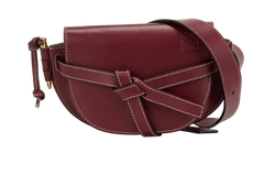 Mini Gate Belt Bag, Leather, Burgundy, MIS, 2*